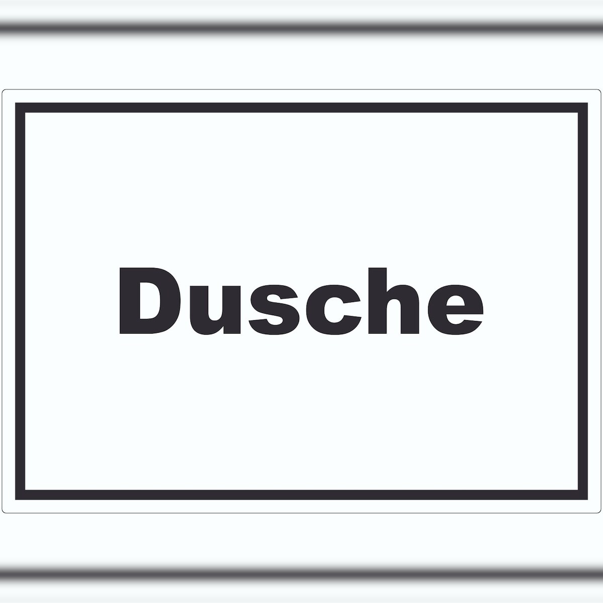 HB-Druck Dusche Aufkleber mit Text Hygiene waschen waagerecht A0 (841x1189mm) Image