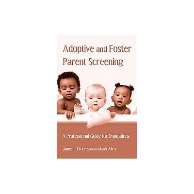 Adoptive and Foster Parent Screening by Mardi Allen (Hardcover - Brunner-Routledge)