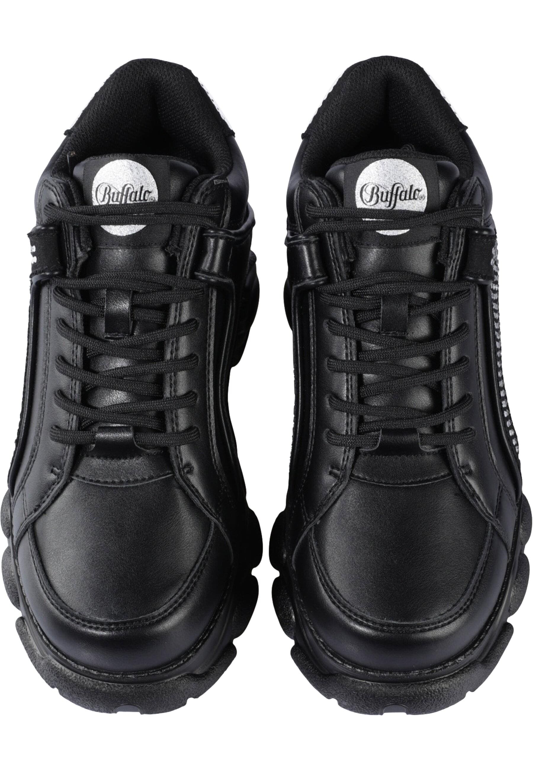 Trainingsschuh BUFFALO "Buffalo Cld Corin - Vegannappa", Damen, Gr. 41, schwarz, Kunstfaser, unifarben, Schuhe