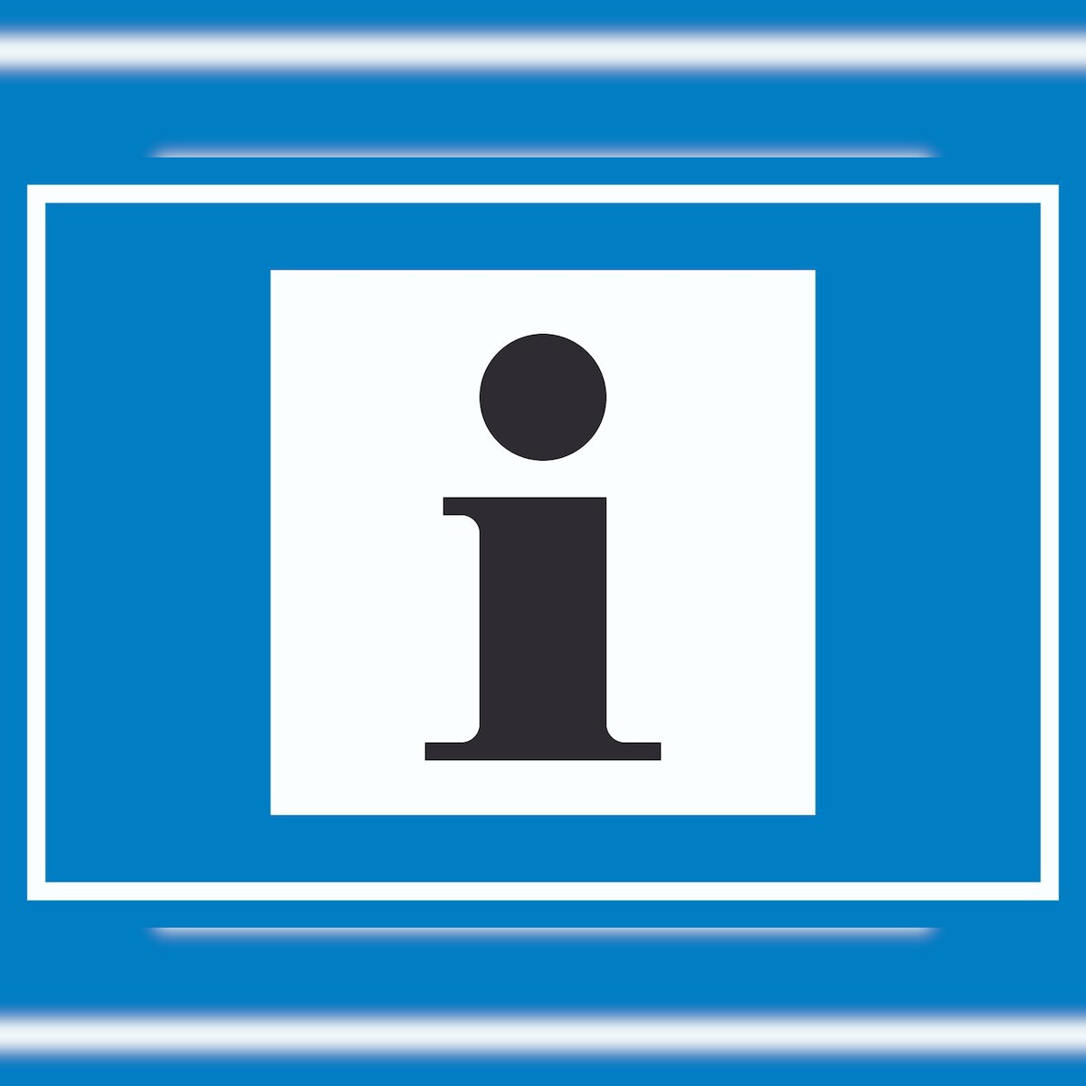 HB-Druck Information Symbol Schild A5 (148x210mm) Image