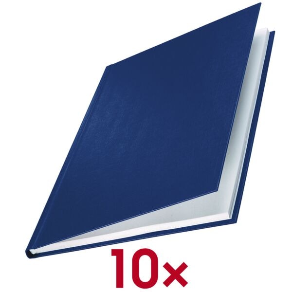 Leitz Buchbindemappen »impressBIND Hard Cover« A4 211 bis 245 Blatt 10 Stück blau Image