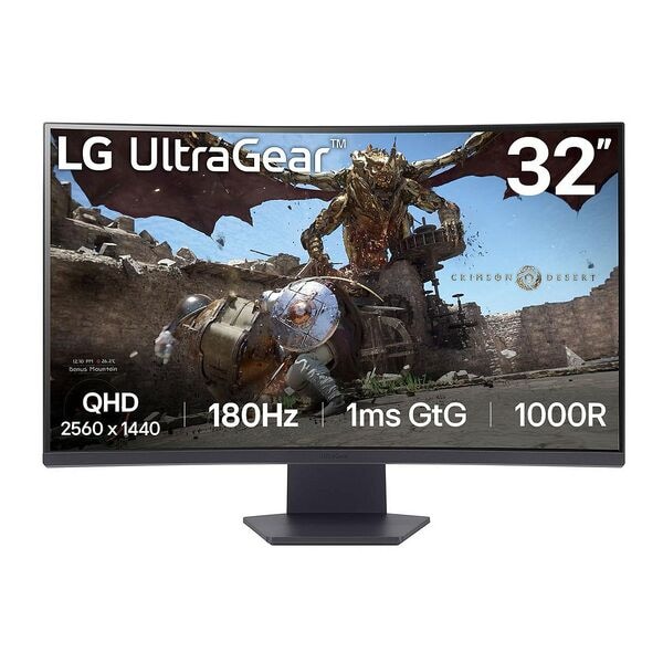 LG Curved Monitor »32GS60QC-B« 80 cm / 31,5 '' Image