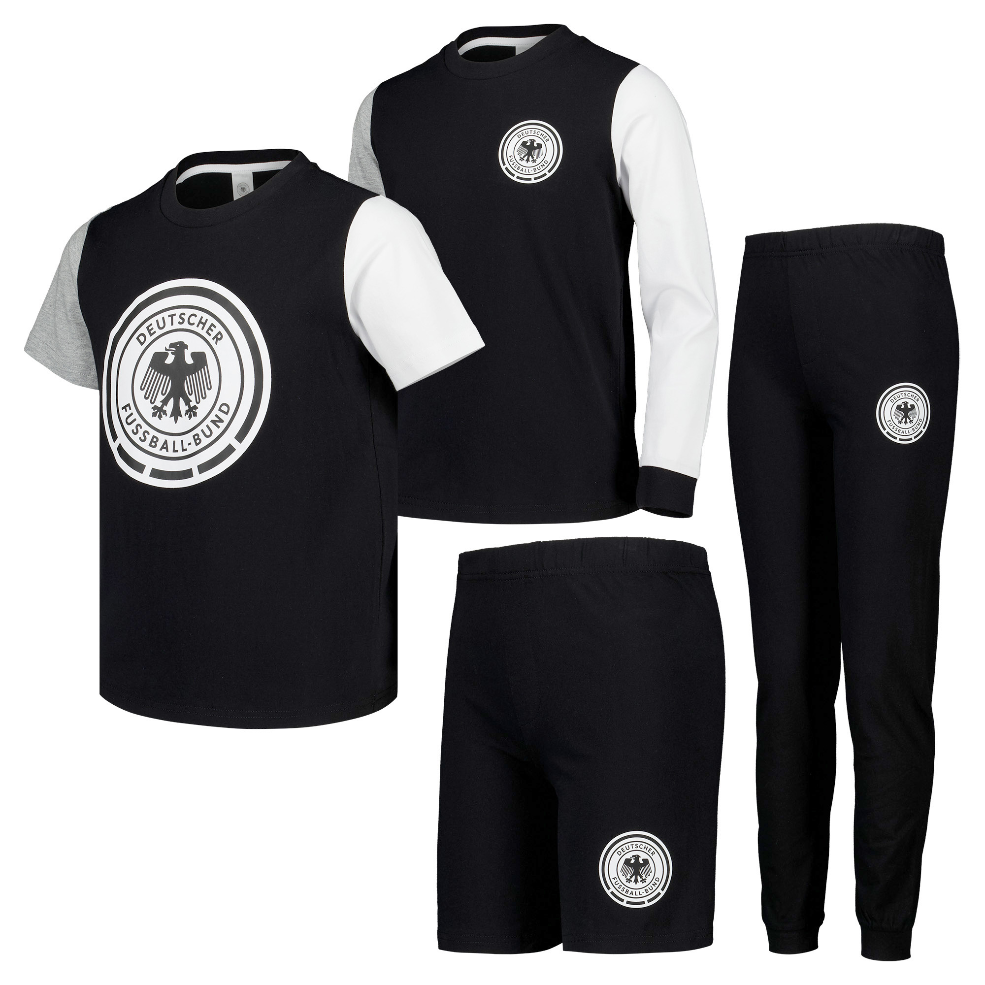 DFB 2er-Pack Pyjamas - Schwarz - Kinder Image