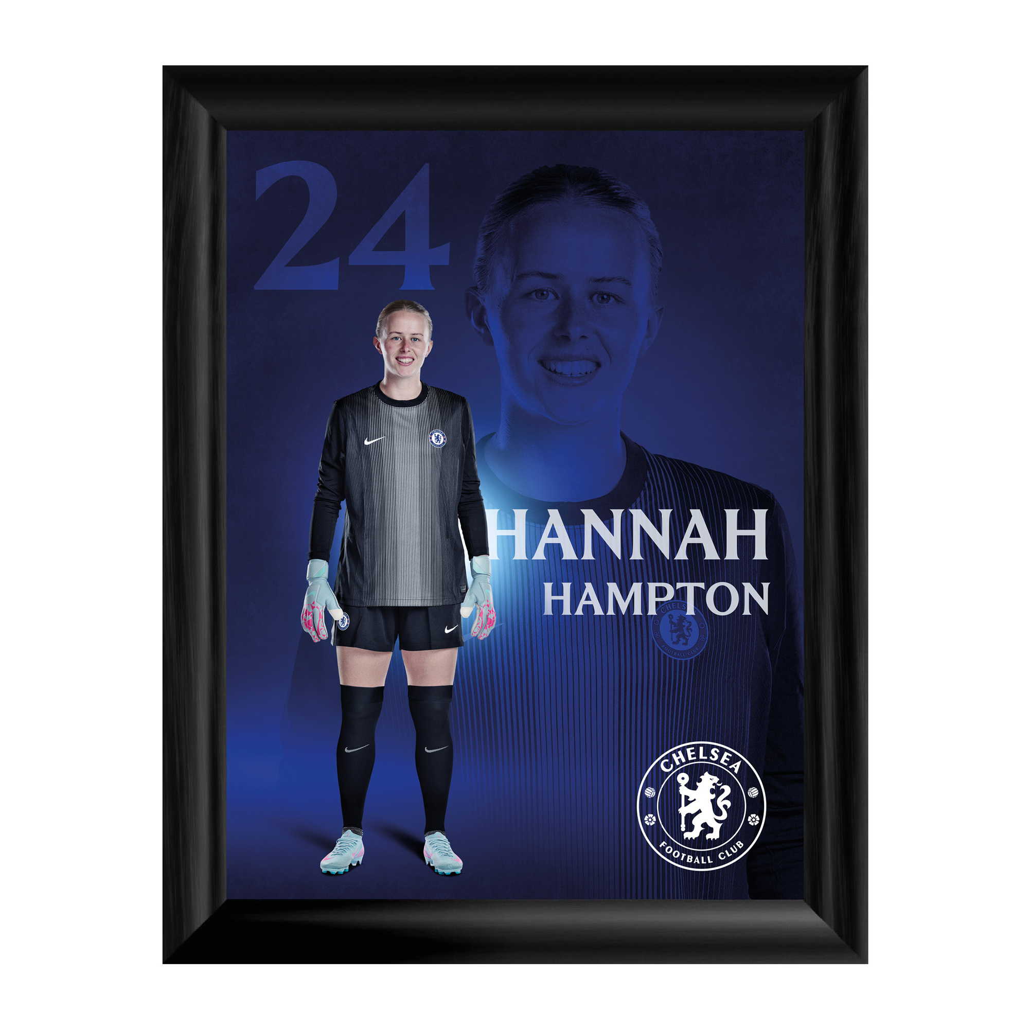 Chelsea Hannah Hampton 2025–26 Gerahmter Druck – 12 x 16 Image