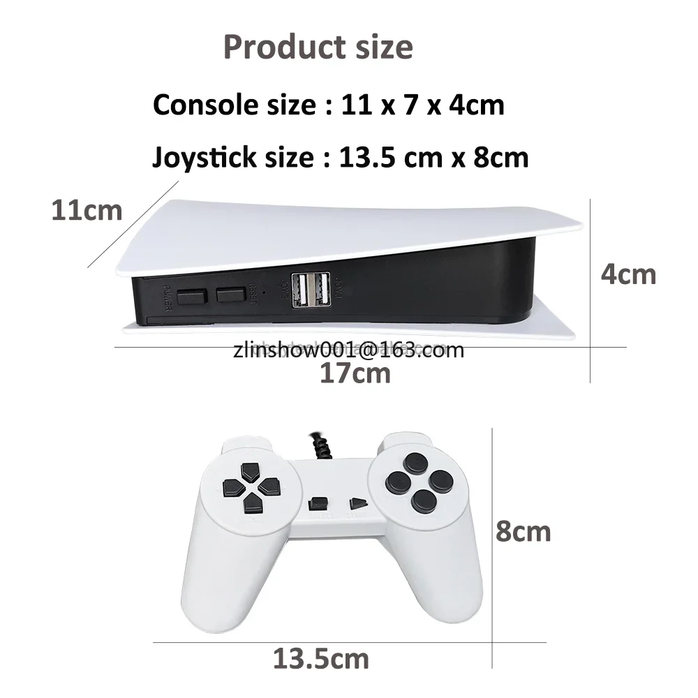 Mini Station de jeu 8 bits, console TV 5 pour conception PS5 avec 200 jeux classiques, sortie AV, Console de jeu vidéo rétro pour NES