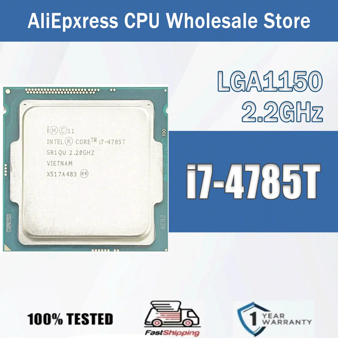 Intel Core I7-4785T 2,2 GHz 4 Kerne 8 Threads 8M 35W I7 4785T Computer CPU Prozessor Server LGA1150