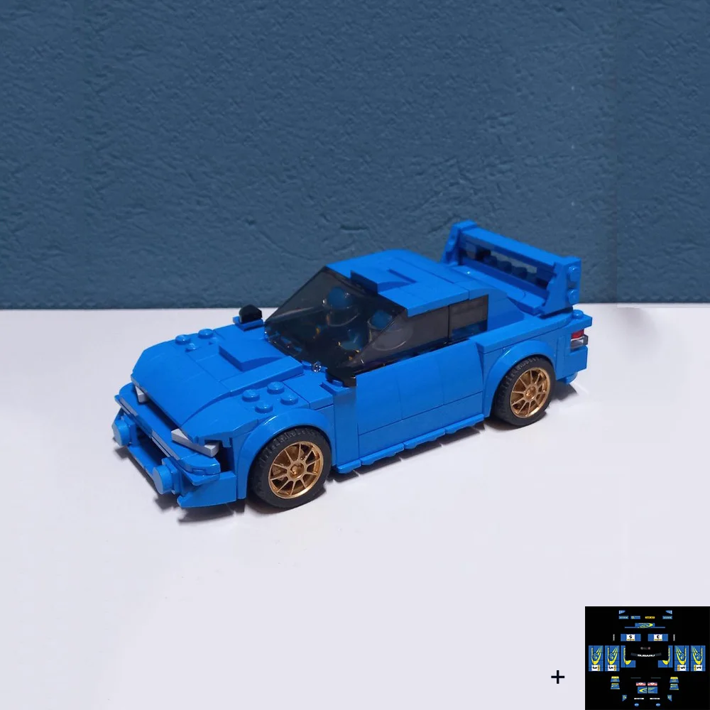 PolaDeer 284PCS MOC 22B Racing 97 Jahr WRC Rallye Champion serie Bausteine Montieren Modell Spielzeug Ziegel Kinder geburtstag Geschenk Image