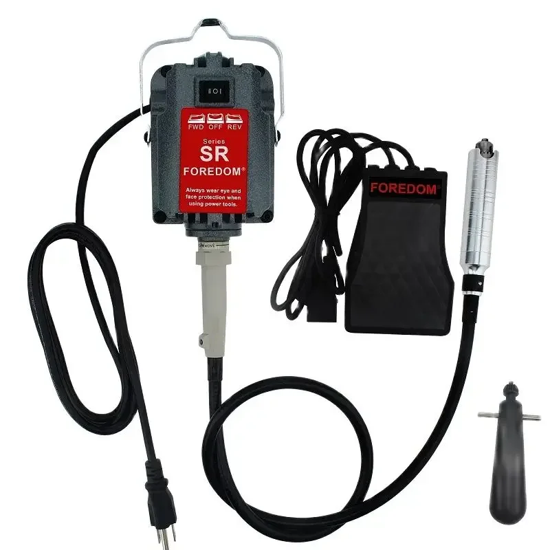 S-R hängende elektrische Schleifmaschine, 230 W, leistungsstarker Motor mit stufenlosem Fußpedal, 4 mm Schaft, zum Polieren von Schmuck, industrielles Reparaturwerkzeug Image