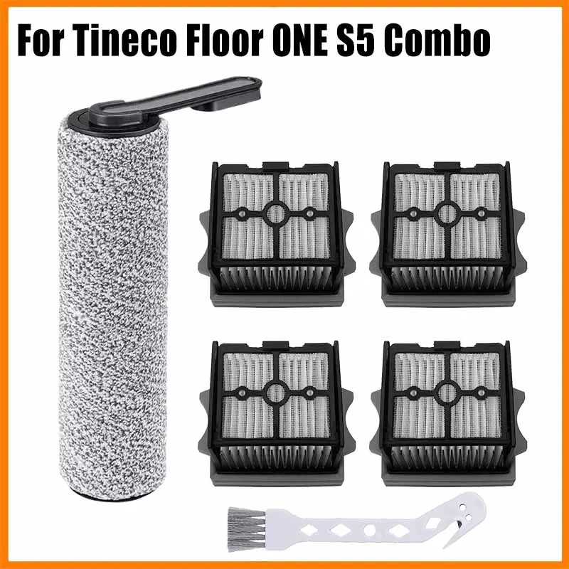 Für Tineco Floor ONE S5 Combo Akku-Nass-Trockenbürstenrolle und HEPA-Filter Staubsauger Ersatz Ersatzteile Image