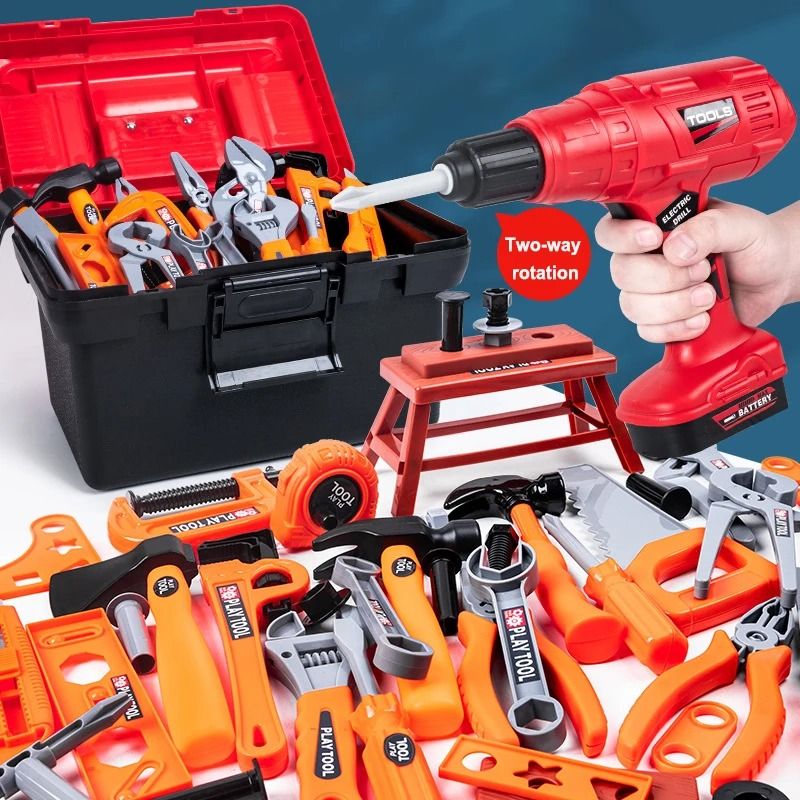42PCS Tool Box Set Toy Simulation Repair Play House With Electric Drill And Screwdriver 42PCS Tool Box Set Toy Simulation Repair Play House With Electric Drill And Screwdriver