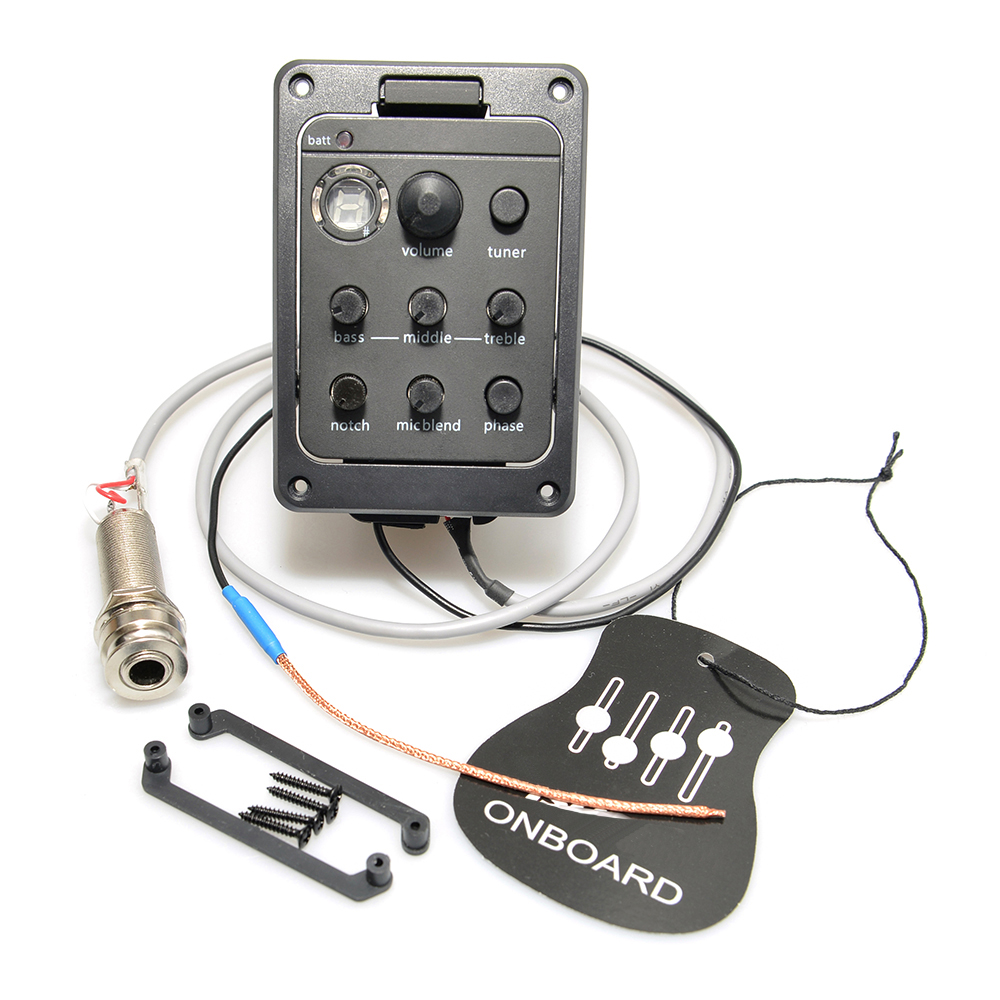Presys 301 4 Band Acoustic Guitar Pickup With Tuner, Mic Blend Preamp, EQ, Soft Piezo, Beat Board isys