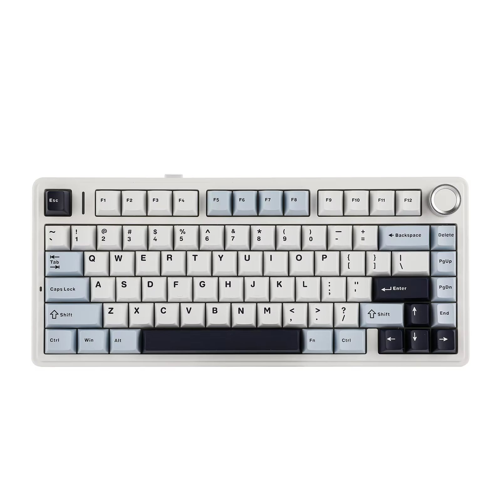 EPOMAKER X AULA F75 Wireless Mechanical Keyboard 75% Hot Swap Gasket Mount With PBT Keycaps For Mac & Windows light Blue ttc Crescent Switch