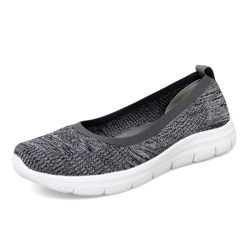 Womens Knit Sock Sneakers Breathable Slip On Casual Footwear us 8 black