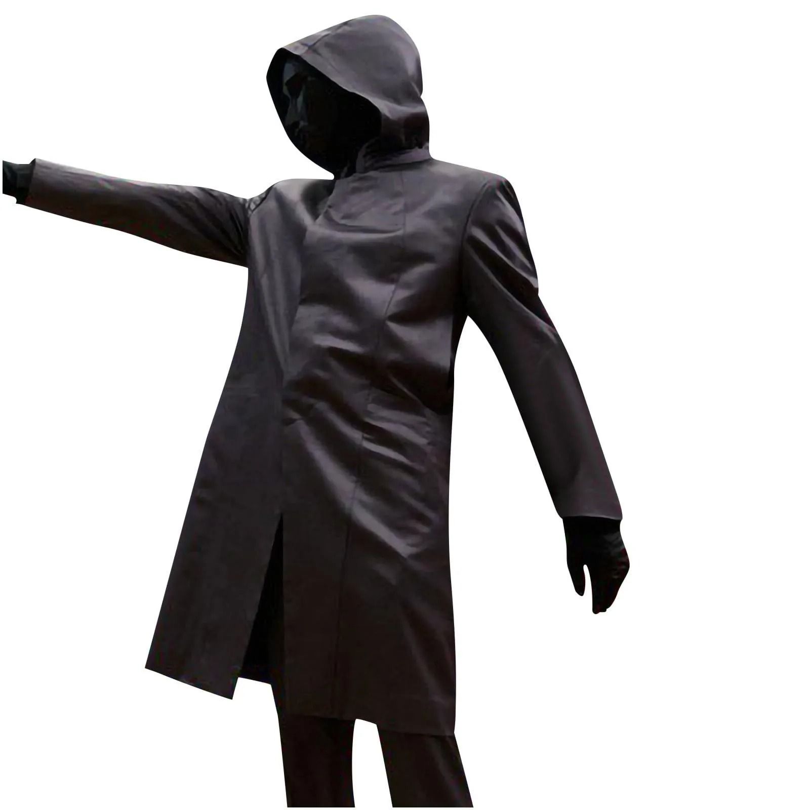 Kids Cosplay Costume Black Jumpsuit With Gloves Triangle Round Square Party Outfit l
