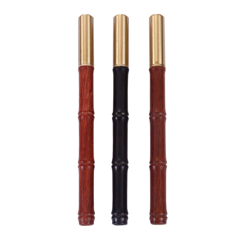 Bamboo Pen Business Signing Gel Pen Guest Sign In Pen Smooth To Write Office Supplies Hotel Reception Stylish & Durable ebony