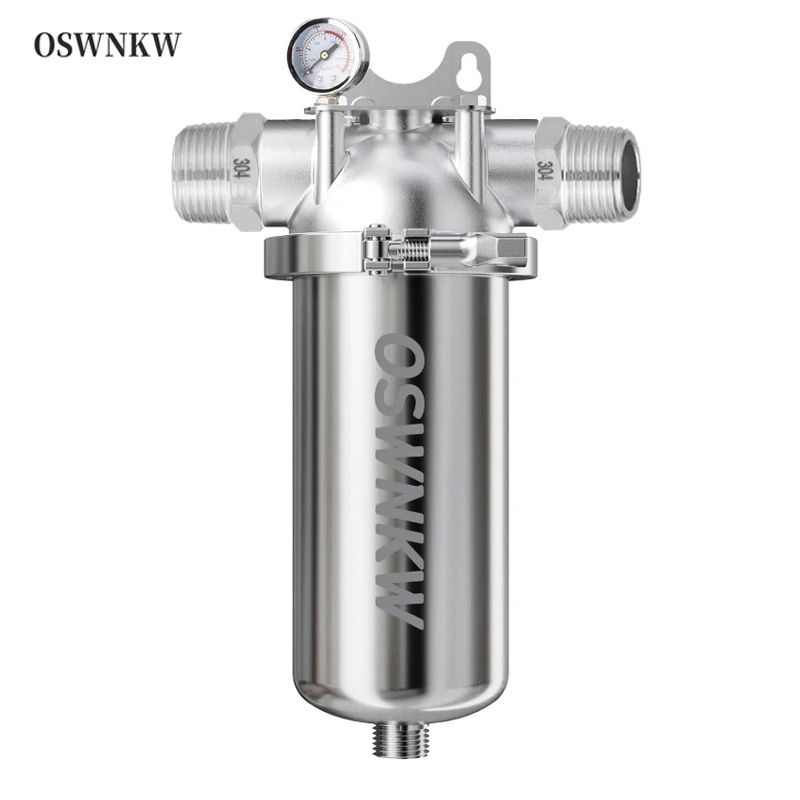 Whole House 40 Micron Sediment Water Filter With 316 Stainless Steel Mesh 6 In Dn20