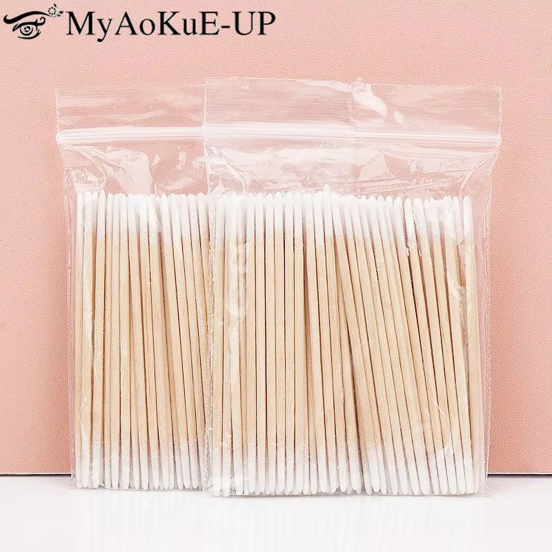 100 300pcs Double Head Cotton Swabs Makeup, Medical & Personal Care Tool 300pcs