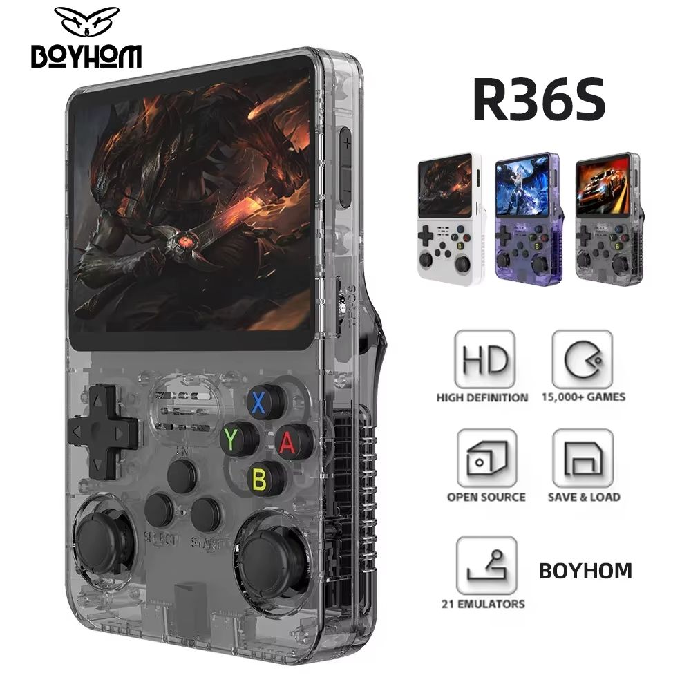 R36S Retro Handheld Game Console 128GB Linux System, 3.5
