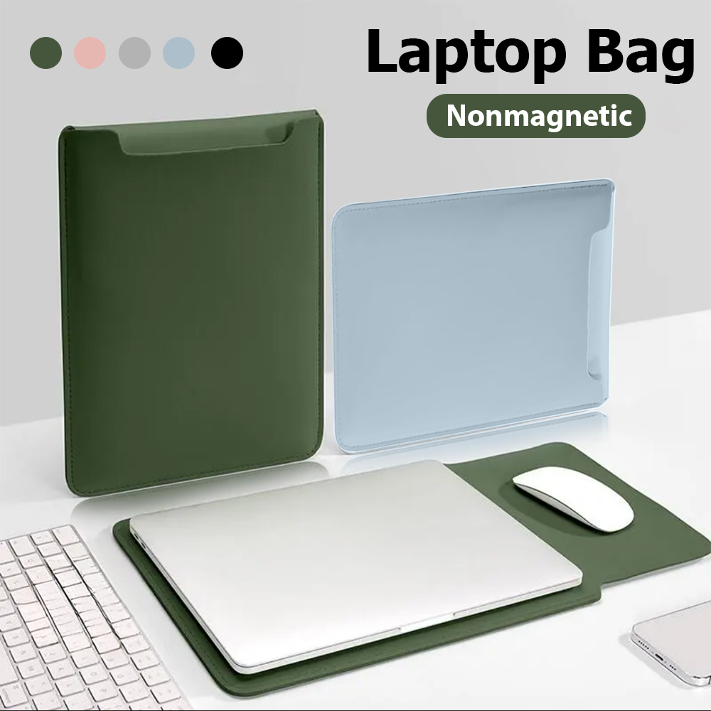 Laptop Sleeve Bag Cover Notebook, For Apple, Macbook, Lenovo, Huawei, Xiaomi, Ipad Air Pro, Tablet green Bag 16 Inch