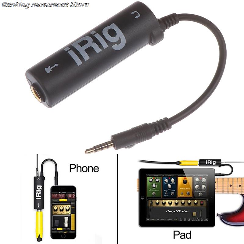 Beginner Guitar Effects, Adapter Guitar To Phone Interface, Portable Music Recording Connector Beginner Guitar Effects, Adapter Guitar To Phone Interface, Portable Music Recording Connector