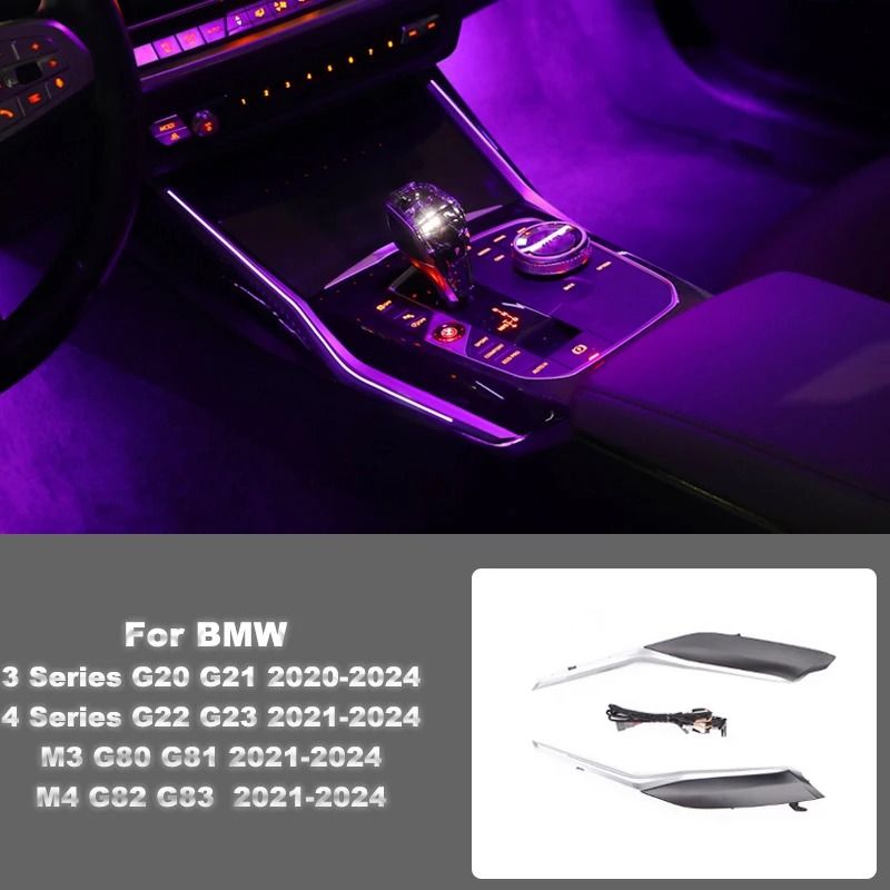 Center Console Saddle Light For BMW G20 G22 G80 G82 M3 M4 I3 I4 Ambient Interior Light g20 G28 2020 2024 black Style