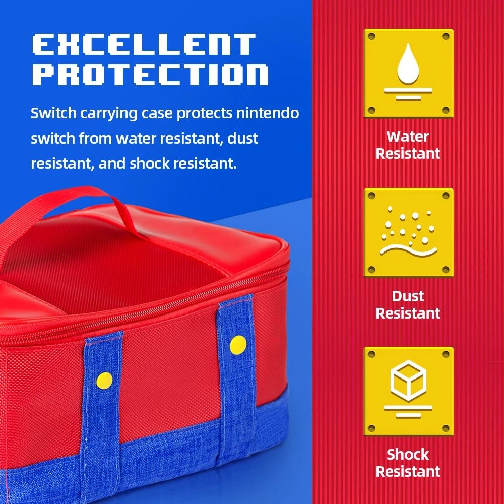 Protective Carrying Case For Nintendo Switch 2 OLED With Storage For Controllers And Accessories Protective Carrying Case For Nintendo Switch 2 OLED With Storage For Controllers And Accessories