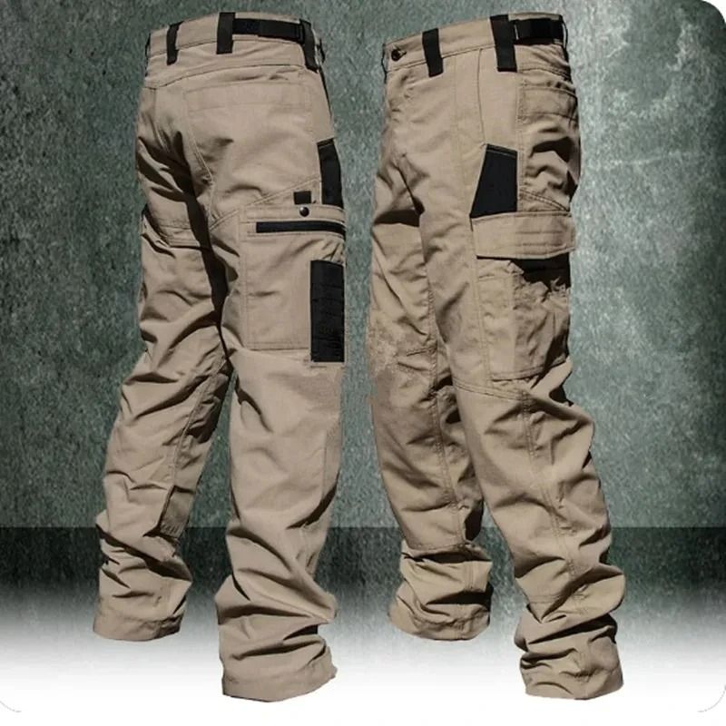 Mens Tactical Waterproof Cargo Pants Outdoor Multi Pocket Combat Trousers i 6xl