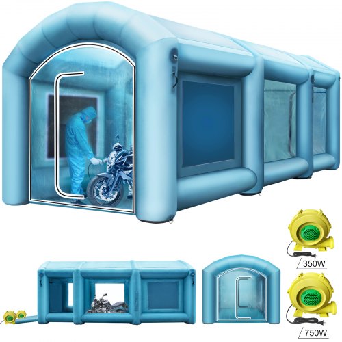 Inflatable Spray Paint Booth With Air Filtration, High Power Blowers Portable Car Paint Tent For Auto Body Work Repairs Inflatable Spray Paint Booth With Air Filtration, High Power Blowers Portable Car Paint Tent For Auto Body Work Repairs