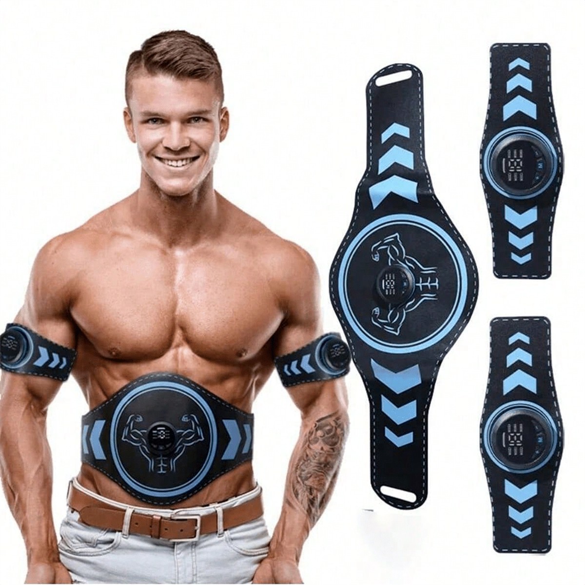 Muscle Training EMS Trainer, ABS Fitness Belt, USB Rechargeable Muscle Stimulator Home Gym For Men And Women Muscle Training EMS Trainer, ABS Fitness Belt, USB Rechargeable Muscle Stimulator Home Gym For Men And Women