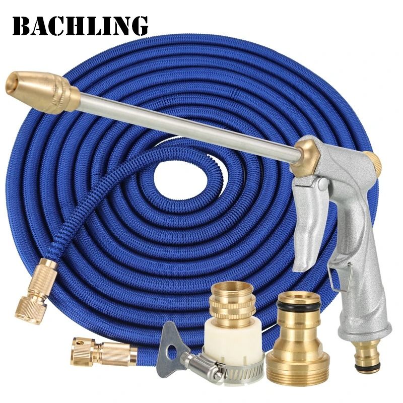 Car Washing High Pressure Water Sprayer Jet Hose Wand Nozzle For Garden Cleaning 5 Pcs 15 M