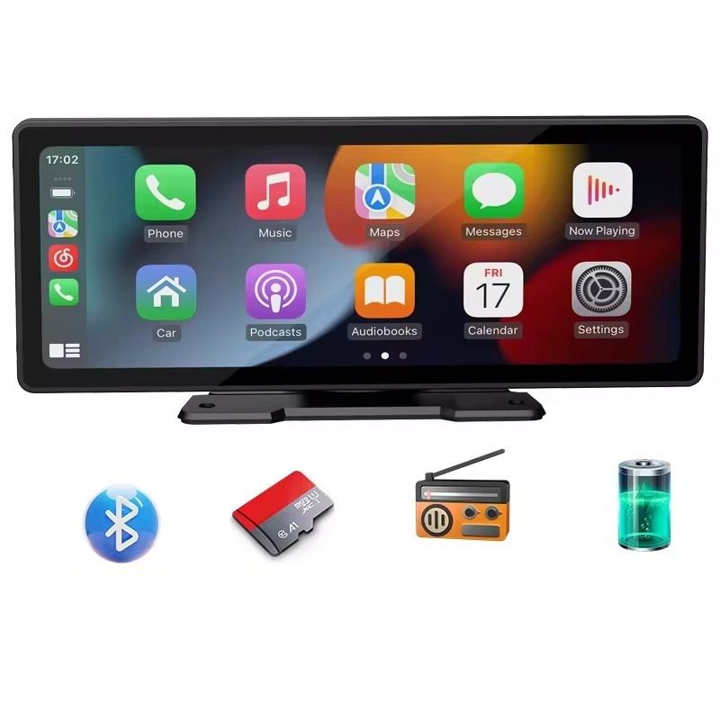 Portable Wireless CarPlay Screen Android Auto With HD Rear Reversing Camera, Car Radio DVR, MP5 Multimedia Video Player style 3