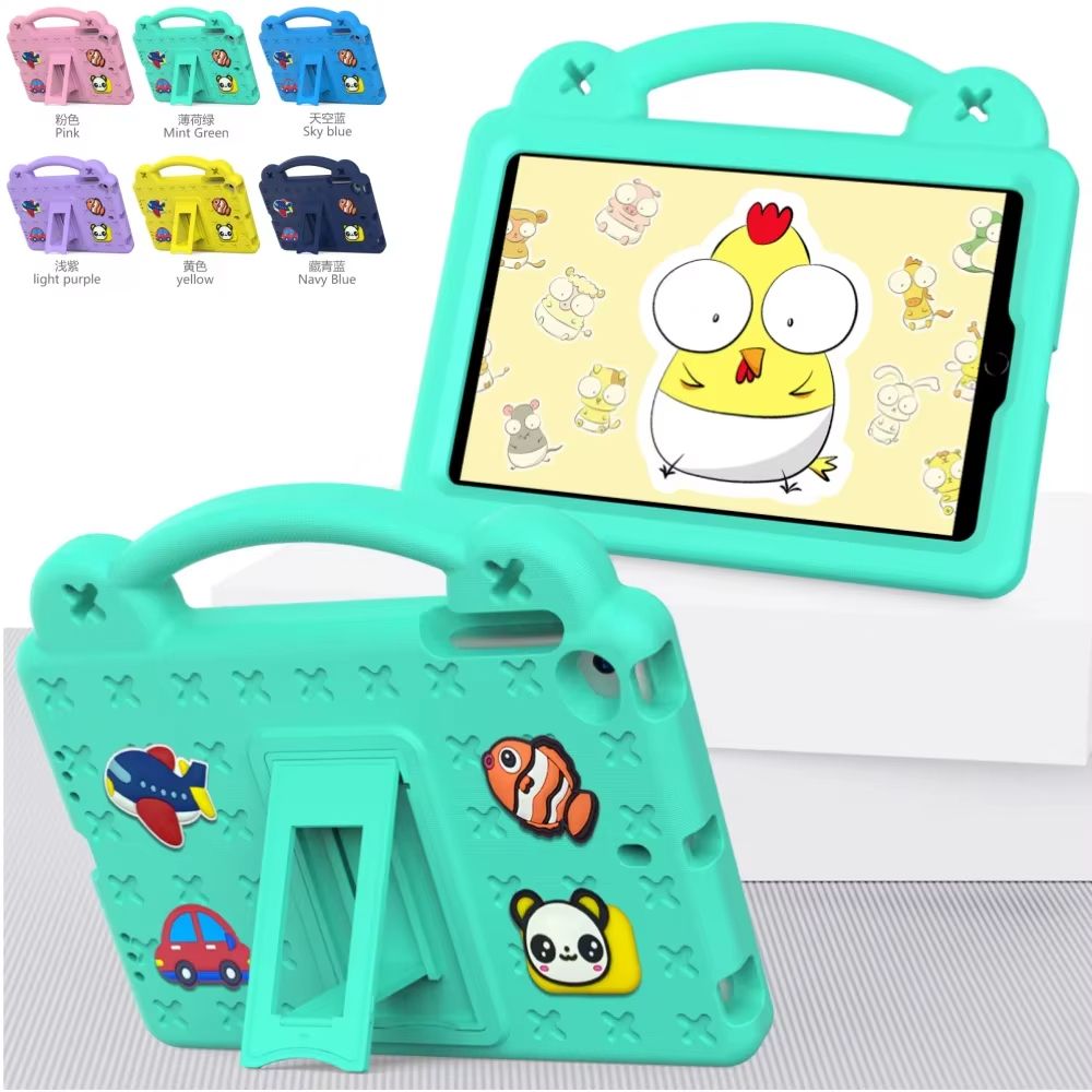 Kids Shockproof Cartoon Bear Case For IPad Mini 15 (7.9 Inch) Durable EVA Protective Tablet Cover green No Sp ipad Mini 5 (2019)