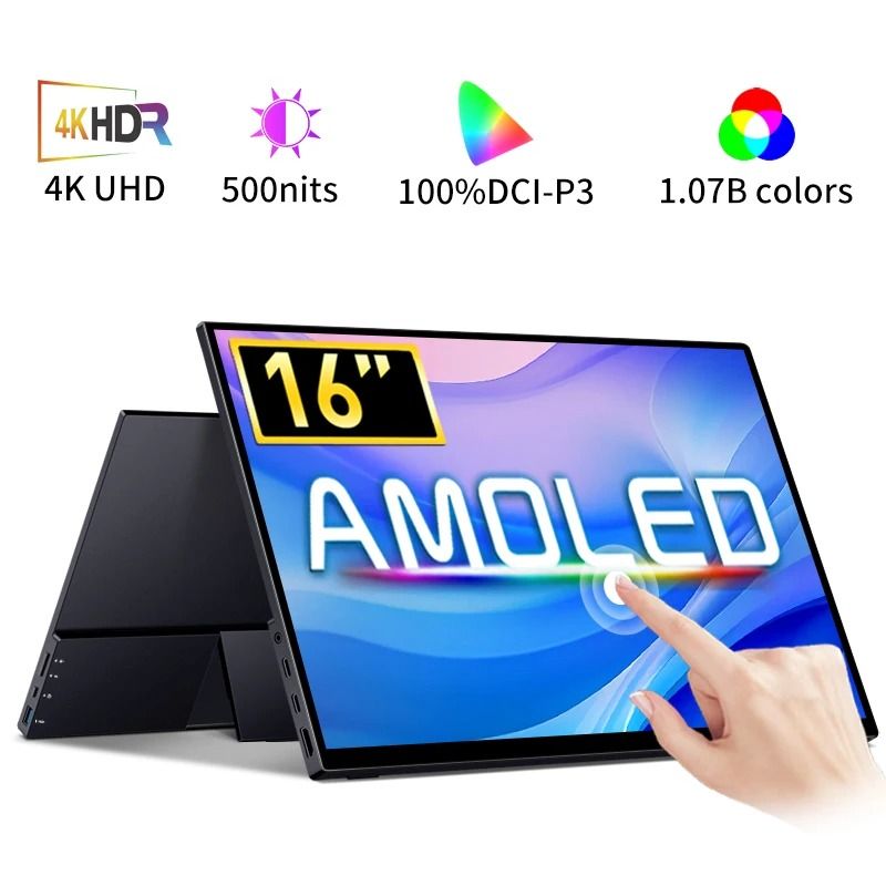 VCHANCE 16 Inch OLED 4K Touchscreen Portable Monitor With HDR jp