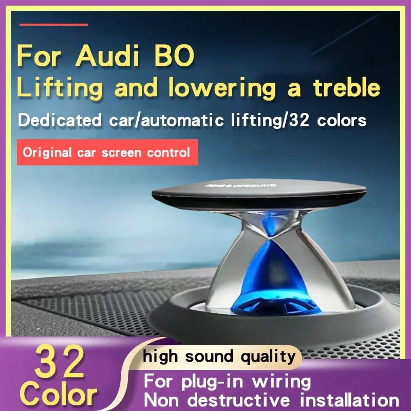 LED Lifting Tweeter Speaker With 32 Color Modes For Audi for Q5 Q5l 2018 2024 after Market Light