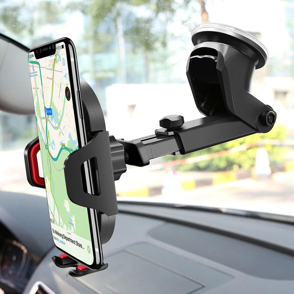 Mobile Phone Holder Stand In Car, Sucker Car Phone Holder, No Magnetic GPS Mount Support For IPhone 12 Xiaomi Samsung type 1