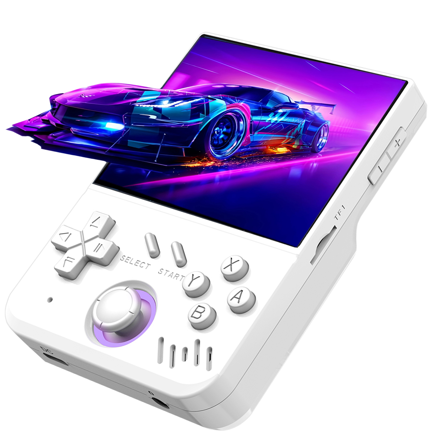 WDYQJE MY MINI Retro Handheld Video Game Console, Portable Linux Gaming Device With 22,000+ Games, IPS Screen red 128gb