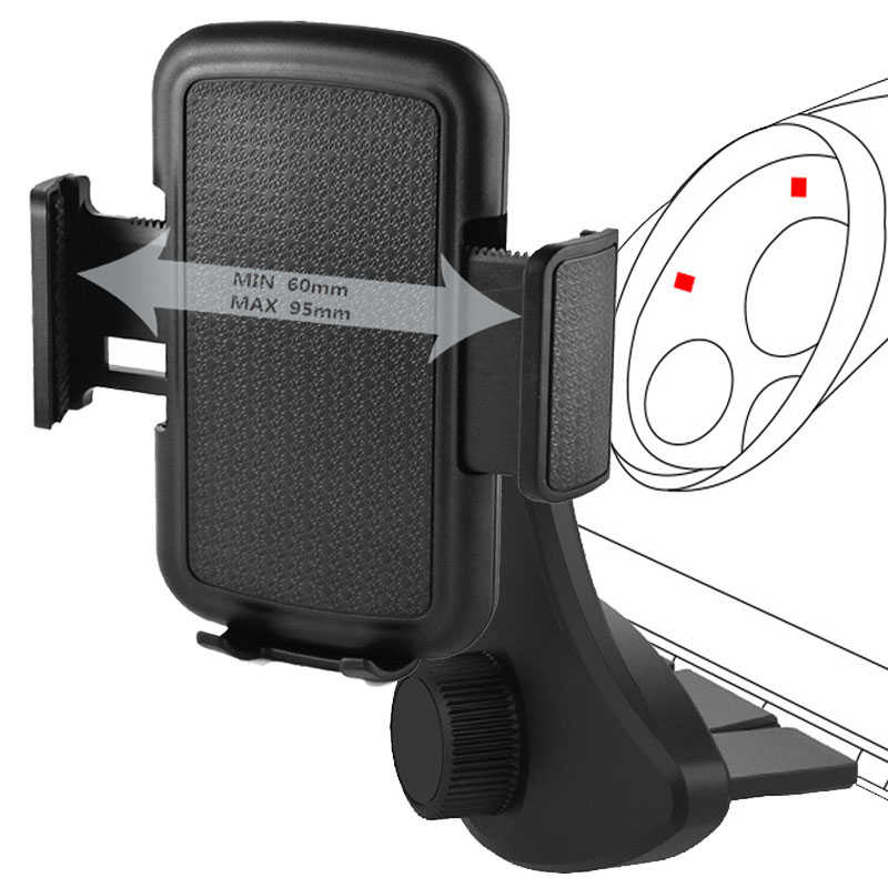 CD Slot Mount Phone Holder Stand, Universal Car Phone Holder For Car, Mobile Cell Phone Holder In Car For IPhone CD Slot Mount Phone Holder Stand, Universal Car Phone Holder For Car, Mobile Cell Phone Holder In Car For IPhone