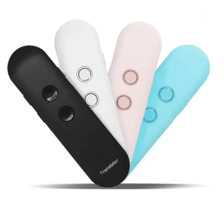 T4 Portable Smart Voice Translator With Bluetooth And Real Time Two Way Translation black