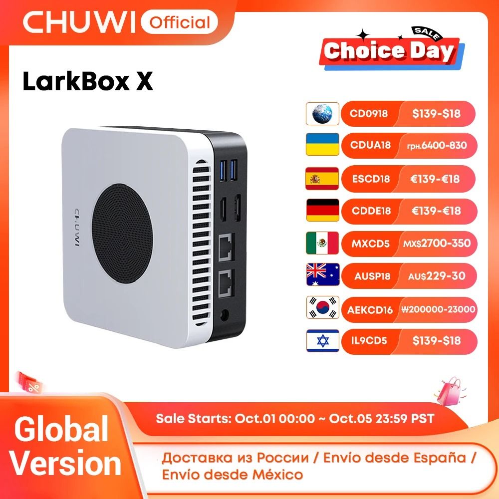 Chuwi LarkBox X Mini PC Intel N100 With 12GB RAM And 512GB SSD uk