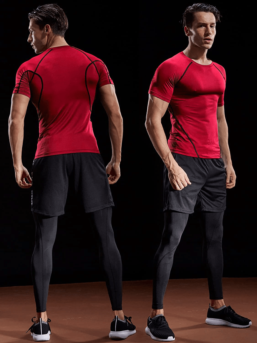 FlexCore Mens Compression Training Shirt xxxl red
