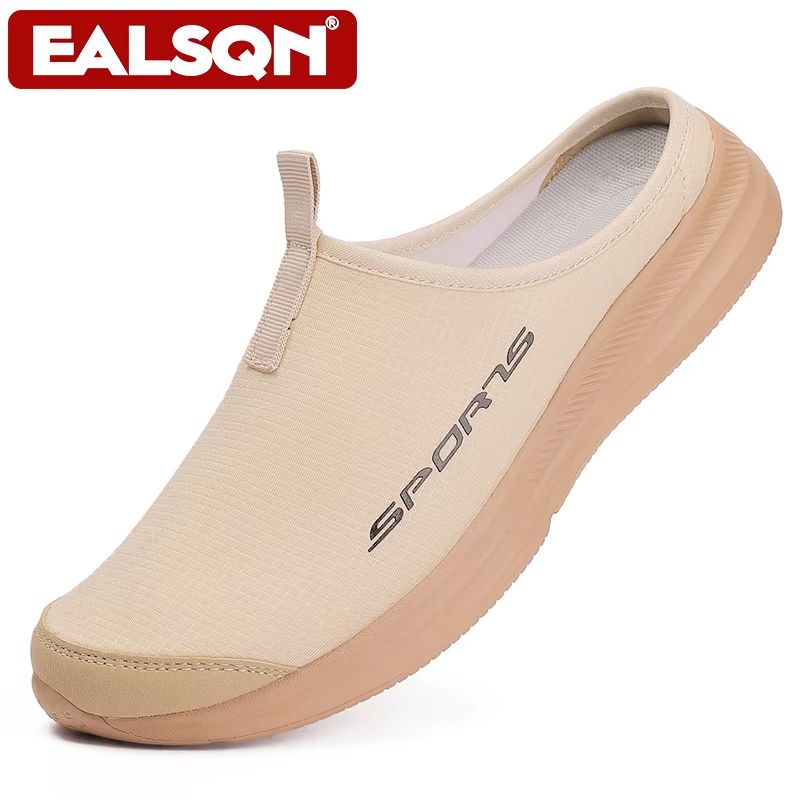 Men's Summer Half Slippers Trendy Casual Flat Shoes With Soft Sole Support For Everyday Comfort brown us 10.511