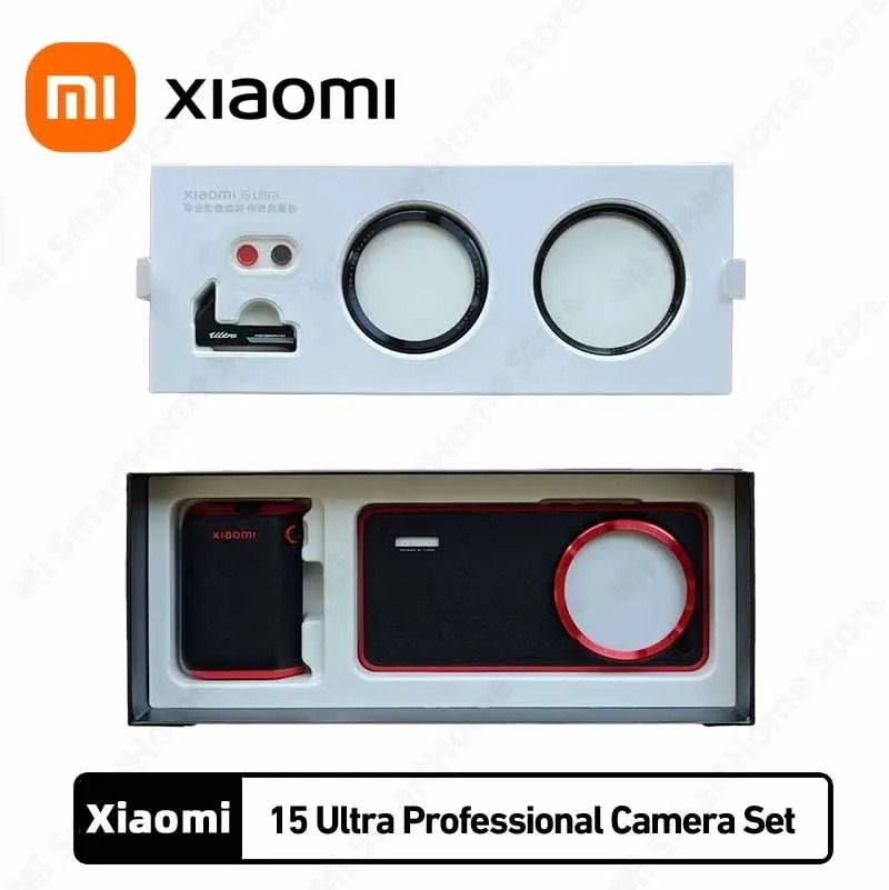 Xiaomi 15 Ultra Photography Kit With Wireless Camera Handle Leather Case And Filter Ring black