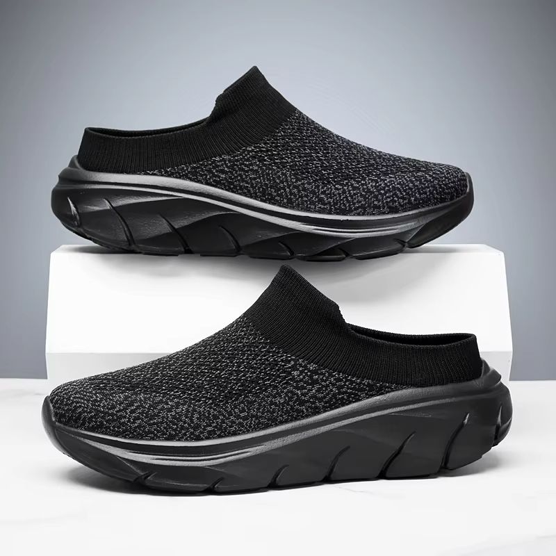 Men's Summer Breathable Indoor And Outdoor Slippers Thick Bottom Fashion Slides For Home Walking And Casual Wear gray 41(us 8.5)