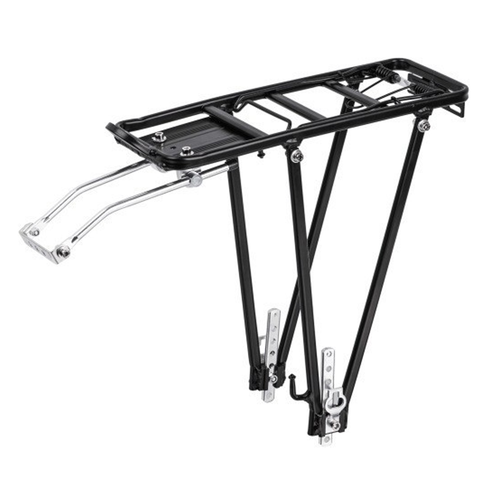 Heavy Duty Rear Bike Rack Cargo Rack, 154lb Load Aluminum Alloy Touring Carrier For V Brake & Disc Brake MTB Road Bike Heavy Duty Rear Bike Rack Cargo Rack, 154lb Load Aluminum Alloy Touring Carrier For V Brake & Disc Brake MTB Road Bike
