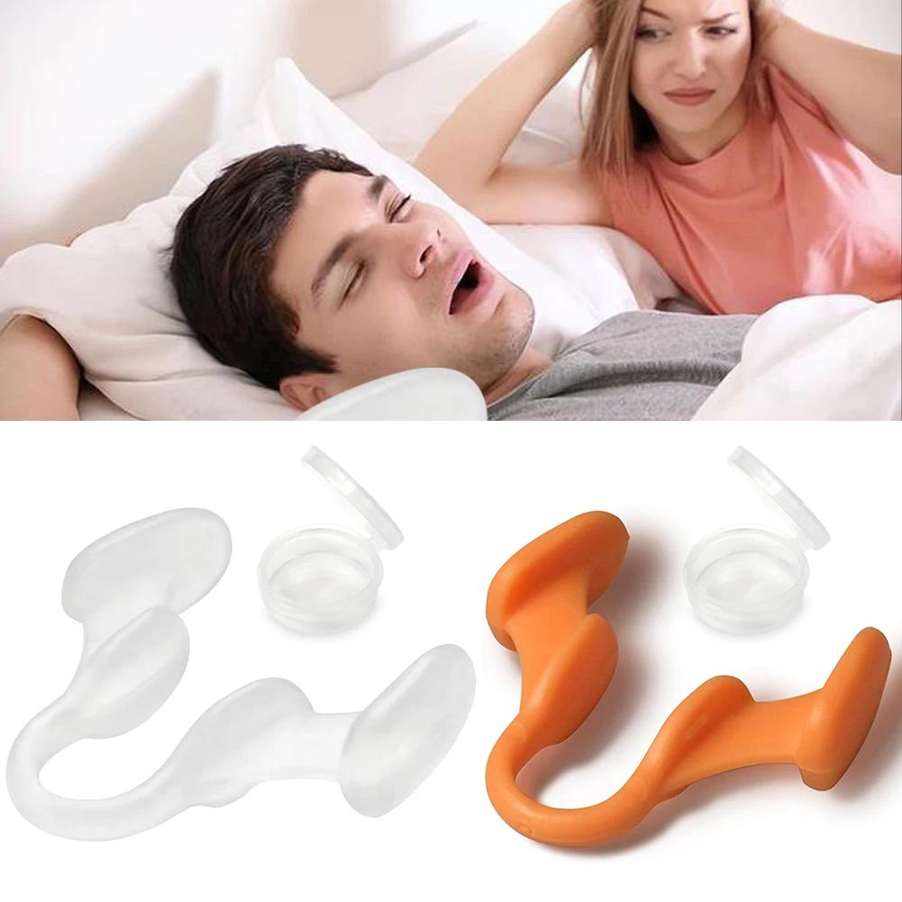 Nasal Dilator, Silicone Nose Clip Stop Snore Aid, Easy Breathe Sleep Support, Improve Rhinitis Relief transparent