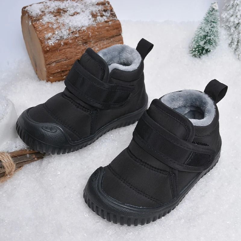 Kids Waterproof Anti Slip Plush Winter Snow Short Boots 8t gray