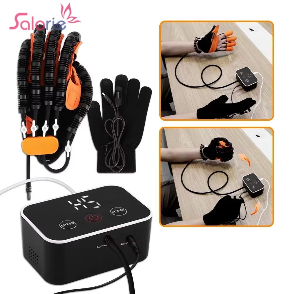 Upgraded Rehabilitation Robot Gloves Stroke Recovery Hand Trainer For Hemiplegia, Finger Exercise & Therapy Support right S