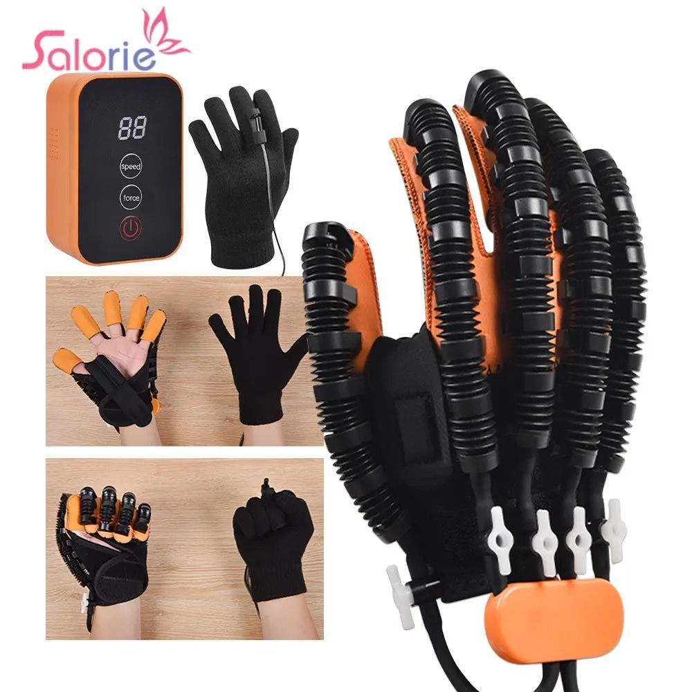 Portable Rehabilitation Robot Gloves For Stroke Recovery Finger Exercise And Hand Function Training retail Box Left M