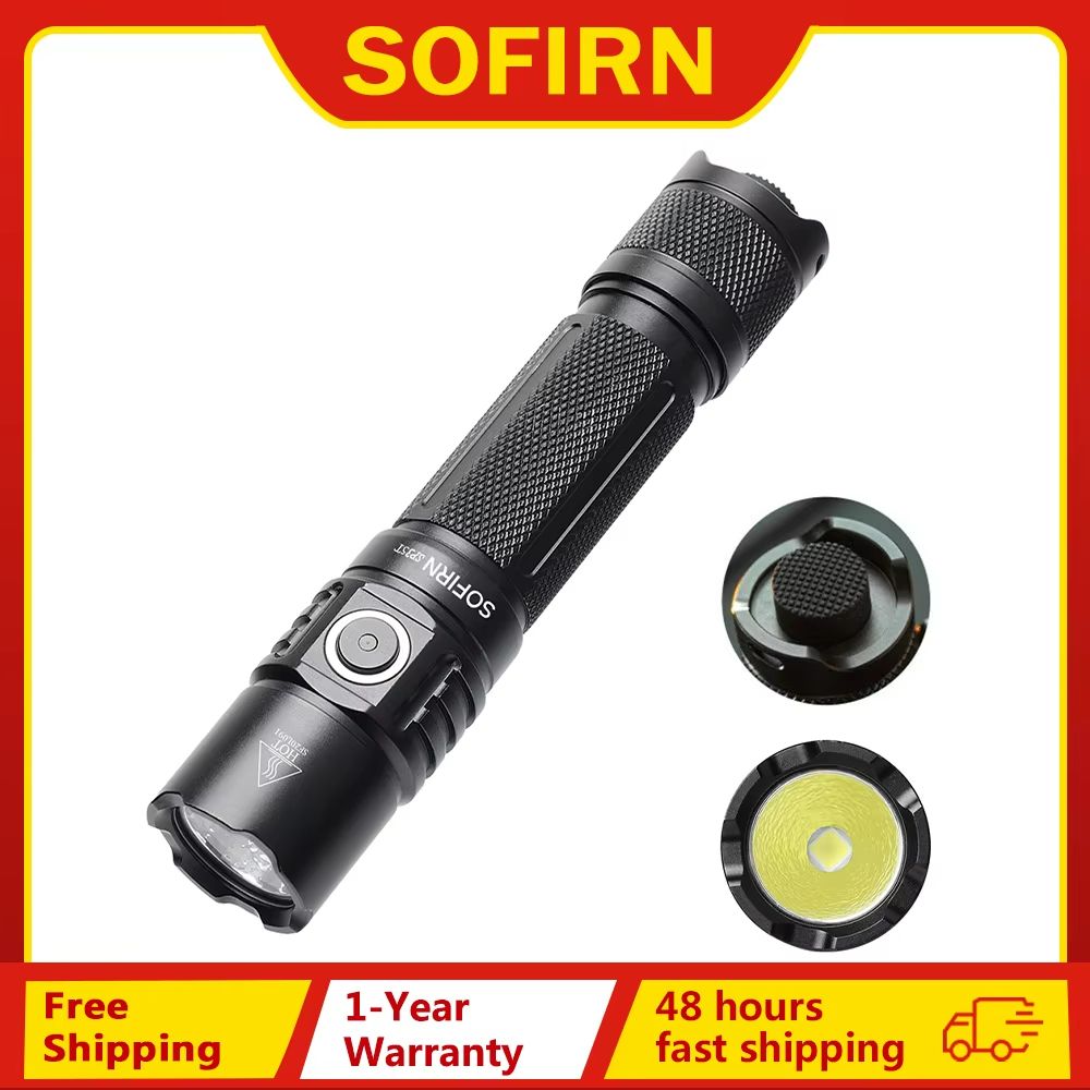 Sofirn SP35T Tactical Flashlight 3800 Lumen Powerful LED Torch With USB C Rechargeable Battery & Dual Switch Sofirn SP35T Tactical Flashlight 3800 Lumen Powerful LED Torch With USB C Rechargeable Battery & Dual Switch