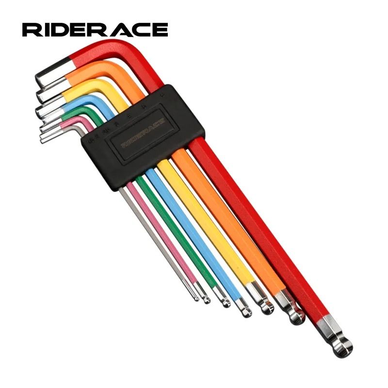 7 Piece Bike Hex Tool MTB Road Bike Repair Tool Kit Bicycle Colorful Hexagon Spanner Flat Ball Opening Wrench 7 Piece Bike Hex Tool MTB Road Bike Repair Tool Kit Bicycle Colorful Hexagon Spanner Flat Ball Opening Wrench